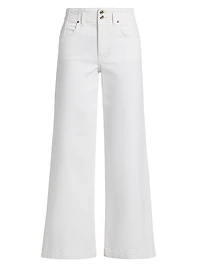 The Seamed Wide Stretch Jeans