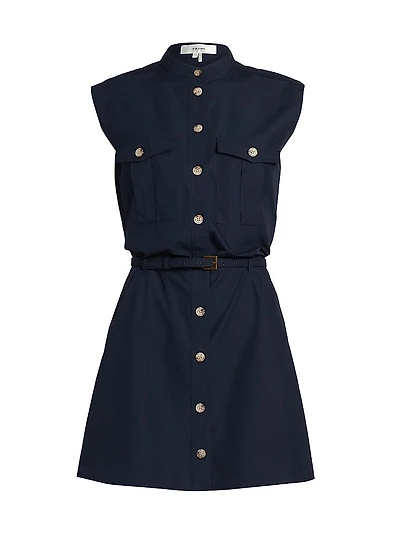 The Safari Cotton A-Line Minidress