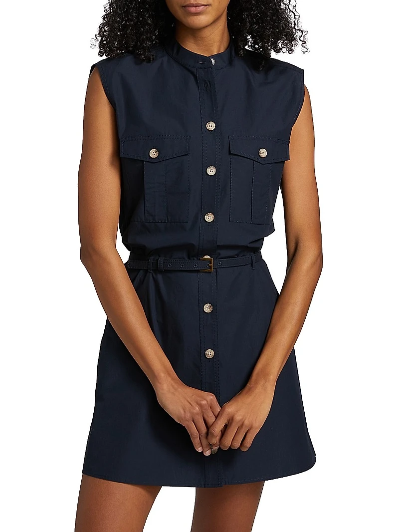 The Safari Cotton A-Line Minidress