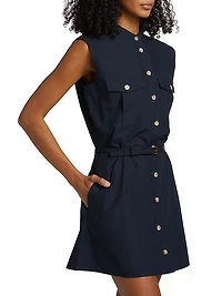 The Safari Cotton A-Line Minidress