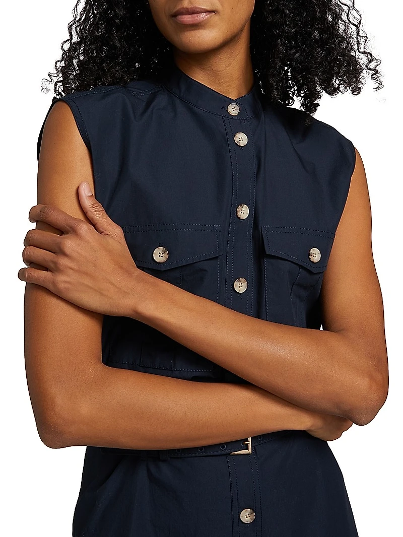 The Safari Cotton A-Line Minidress