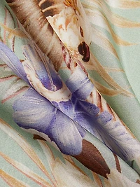 Coco Floral Silk Relaxed-Fit Shirt