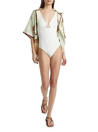 Coco Silk Short-Sleeve Shirt