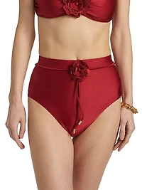 Cascadian Flower High-Rise Bikini Bottom