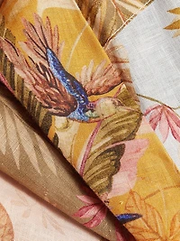 Ascension Leaf Print Linen Playsuit