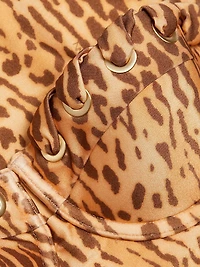 Cascadian Leopard Print One-Piece Balconette Swimsuit