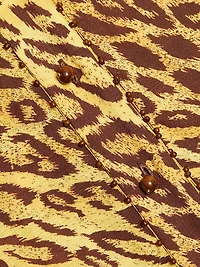 Coco Leopard Print Cotton Cover-Up Shirt