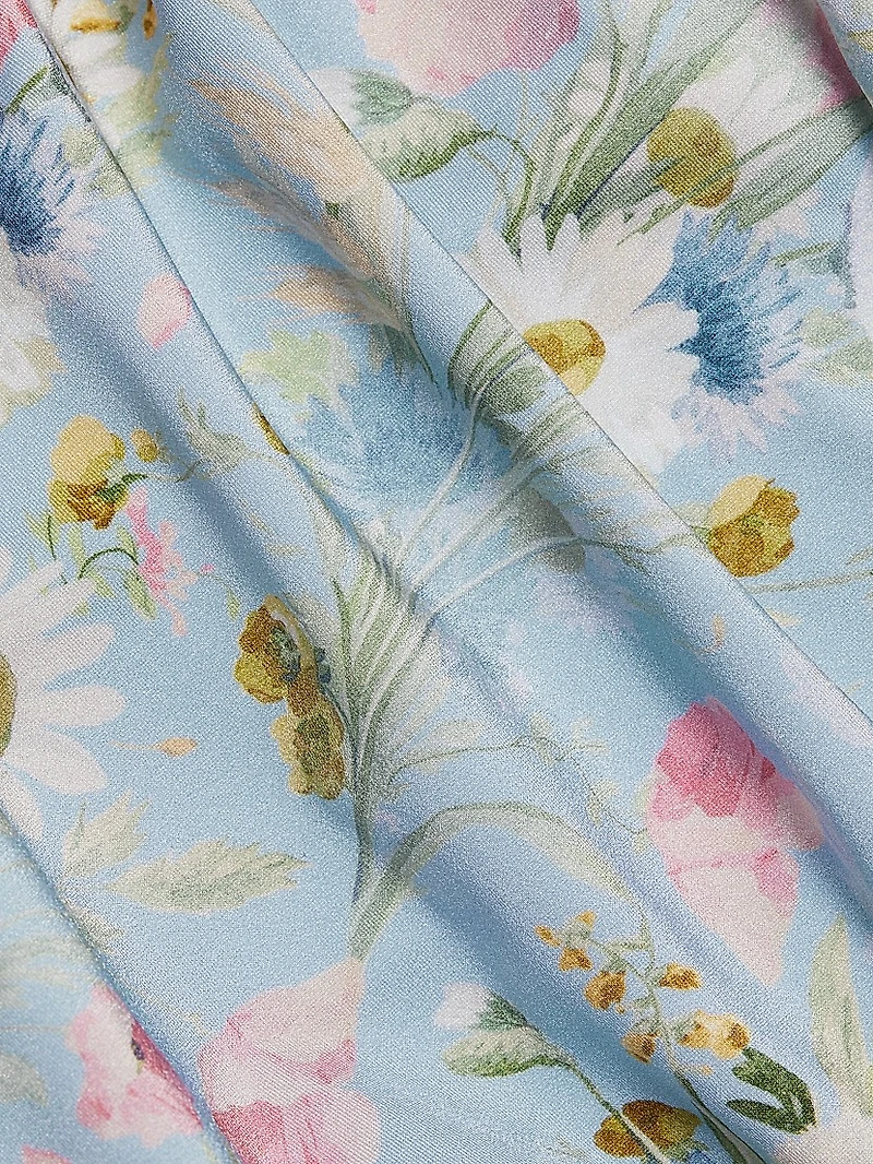 Lucky Floral Ruched One-Piece Swimsuit