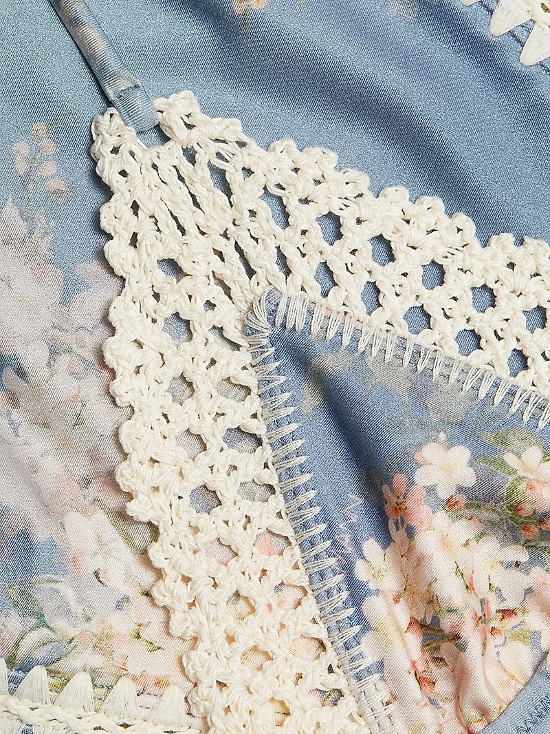 Cascadian Keyhole Crochet One-Piece Swimsuit