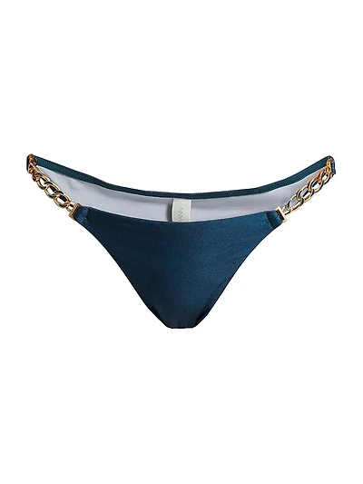 Ascension Chain-Trimmed Bikini Bottom