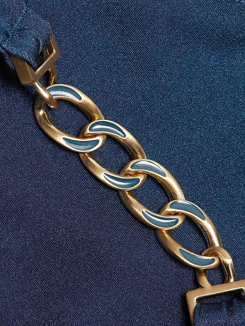 Ascension Chain-Trimmed Bikini Bottom