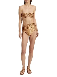 Cascadian Leopard-Printed Balconette Bikini Top