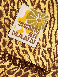 Coco Beaded Fringe Leopard-Printed Miniskirt