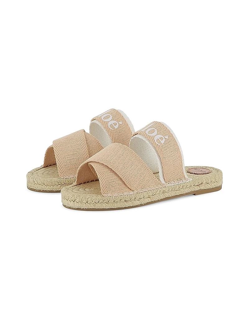 Little Girl's & Logo Espadrille Sandals