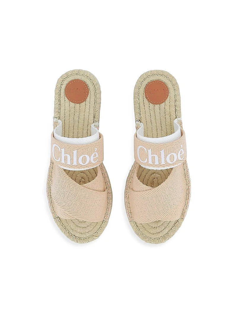Little Girl's & Logo Espadrille Sandals