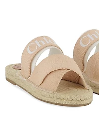Little Girl's & Logo Espadrille Sandals