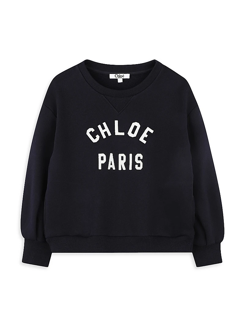 Little Girl's & Fleece Crewneck Sweatshirt