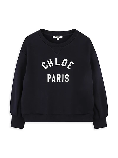 Little Girl's & Fleece Crewneck Sweatshirt