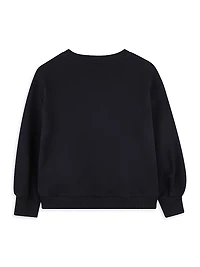 Little Girl's & Fleece Crewneck Sweatshirt