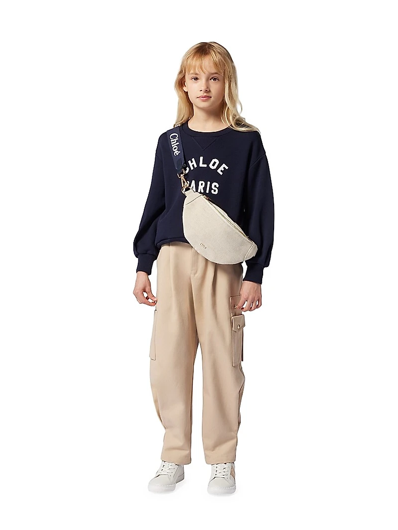 Little Girl's & Fleece Crewneck Sweatshirt