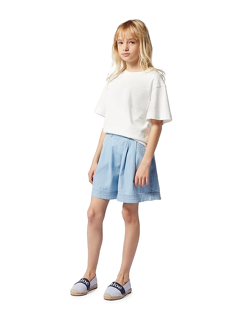 Little Girl's & Canvas Espadrille Flats