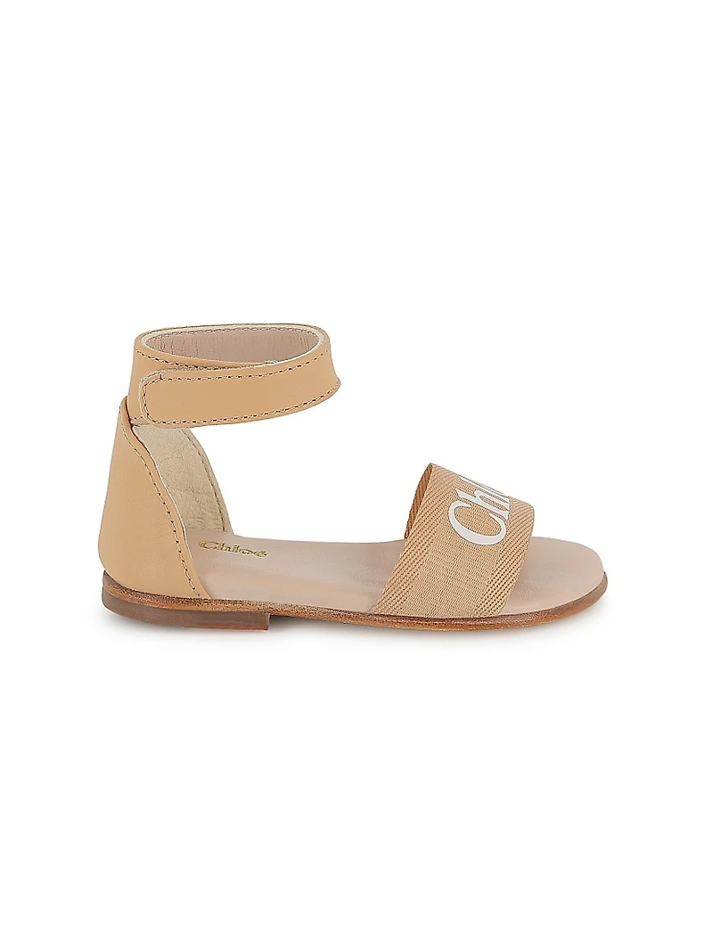 Little Girl's & Girl's Logo Sandals