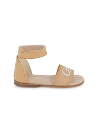 Little Girl's & Girl's Logo Sandals
