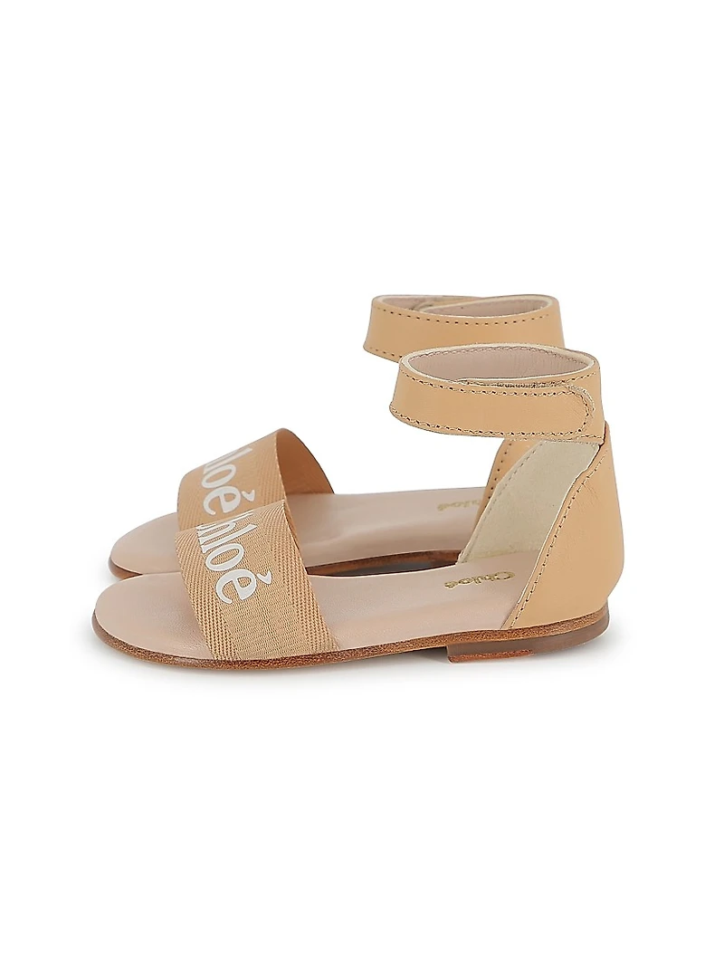 Little Girl's & Girl's Logo Sandals