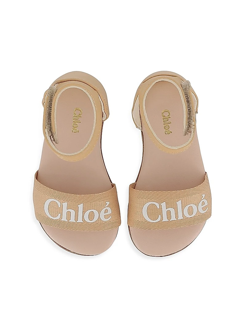Little Girl's & Girl's Logo Sandals