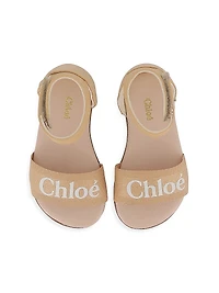 Little Girl's & Girl's Logo Sandals