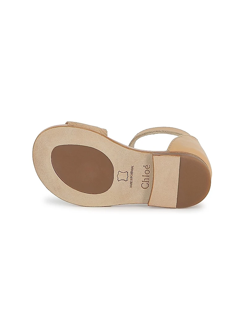 Little Girl's & Girl's Logo Sandals