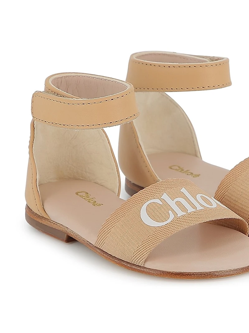 Little Girl's & Girl's Logo Sandals