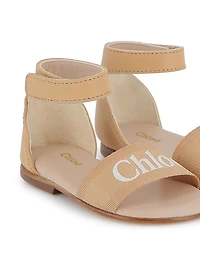 Little Girl's & Girl's Logo Sandals