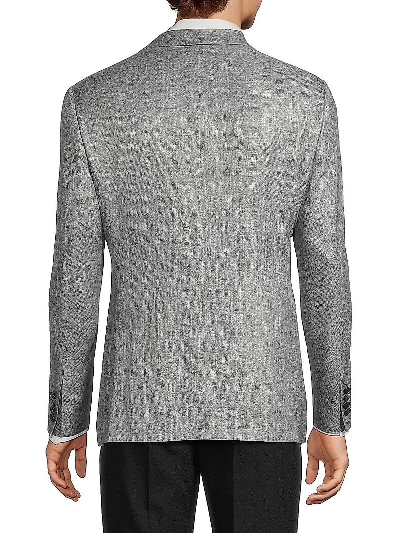 Satin-Lapel Woven Dinner Jacket