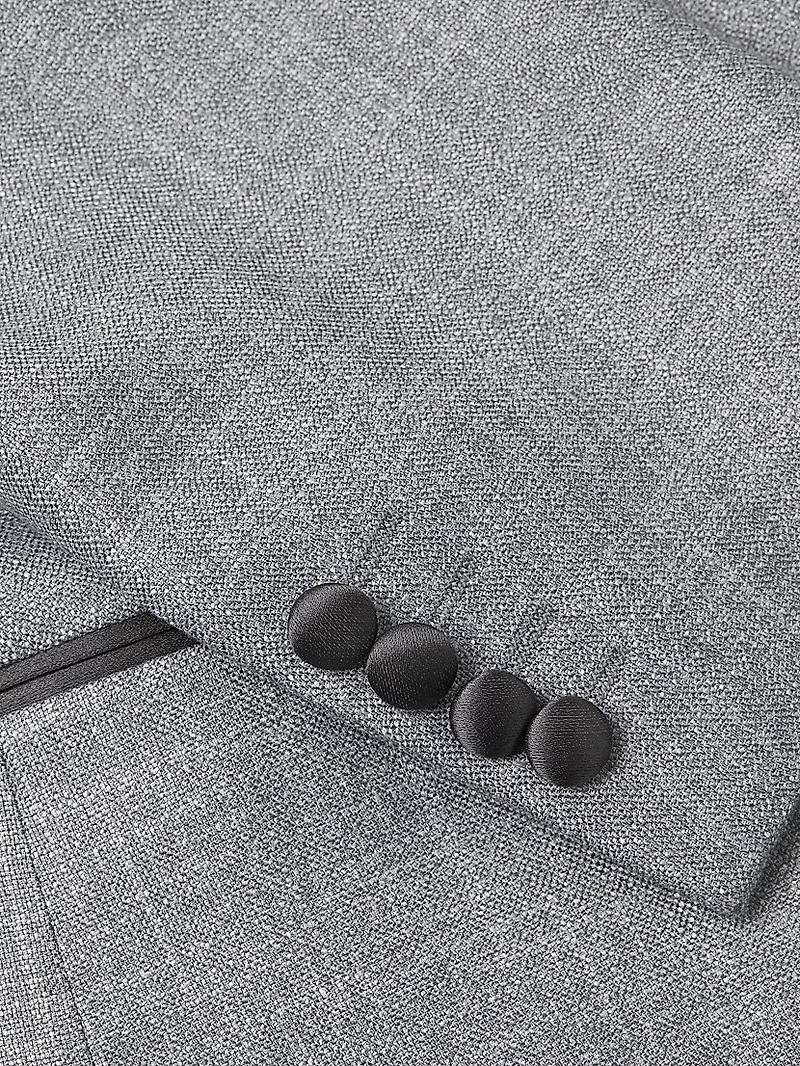 Satin-Lapel Woven Dinner Jacket