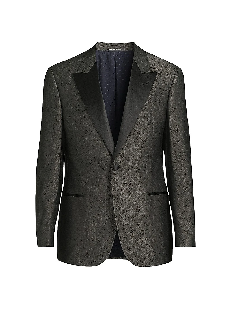Shiny Woven Dinner Jacket