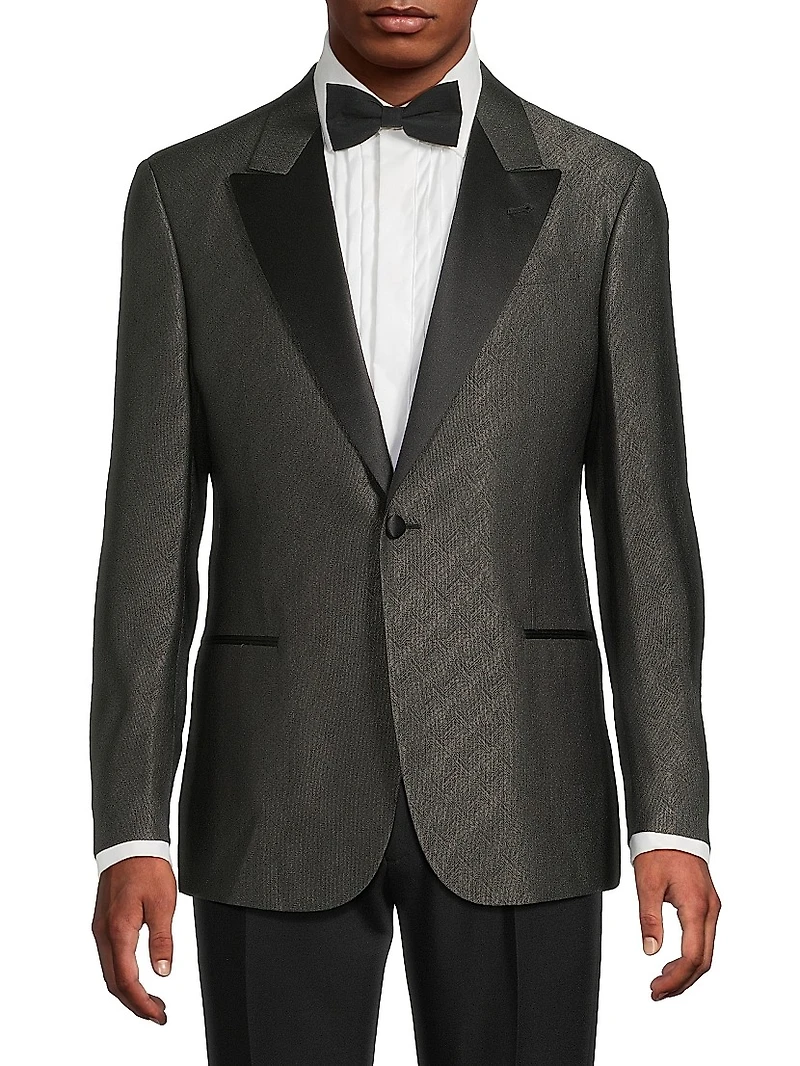 Shiny Woven Dinner Jacket