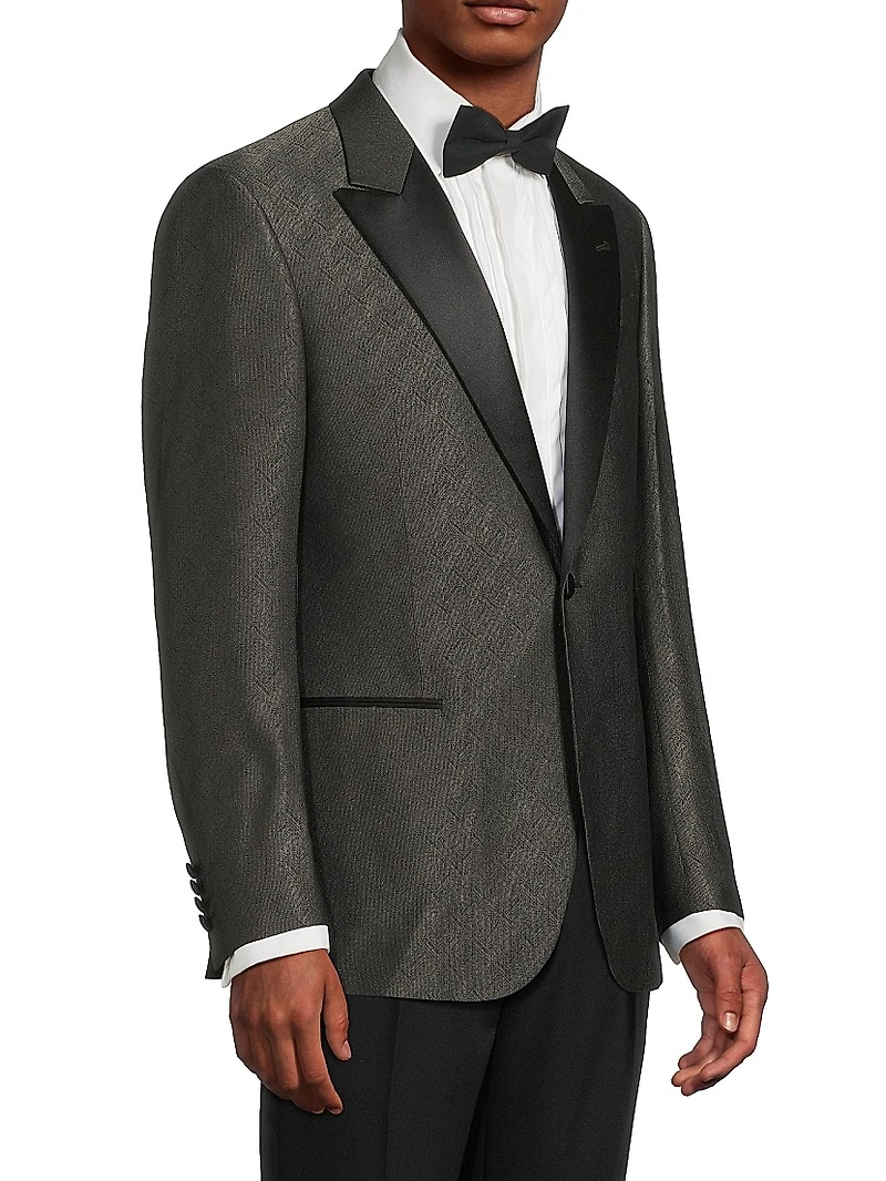 Shiny Woven Dinner Jacket