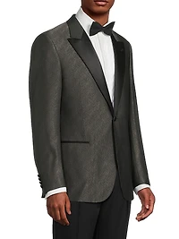 Shiny Woven Dinner Jacket