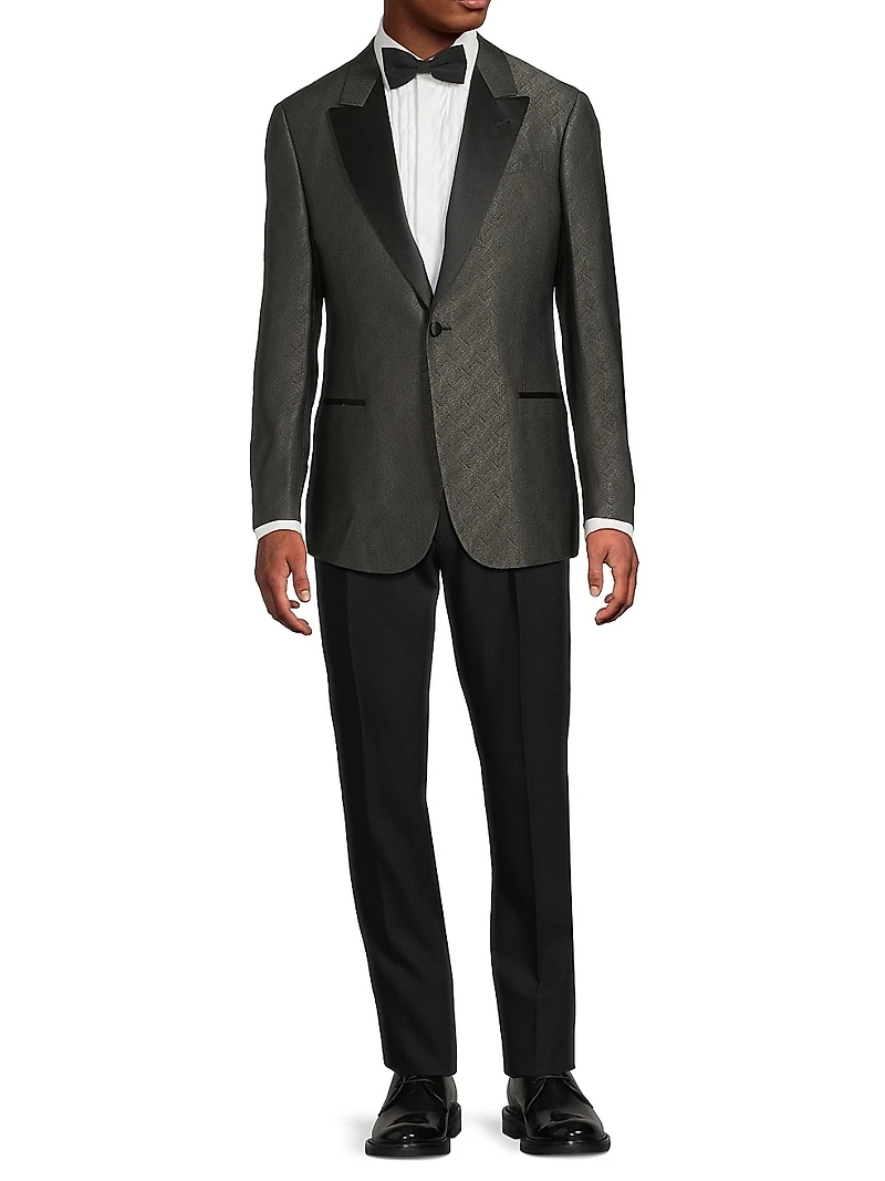 Shiny Woven Dinner Jacket