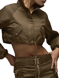 Brooks Nader x Hudson Jeans Grace Ann Crop Jacket