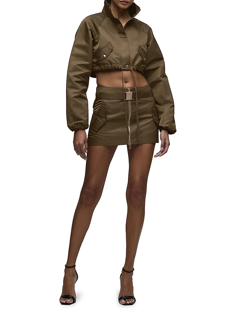 Brooks Nader x Hudson Jeans Grace Ann Crop Jacket