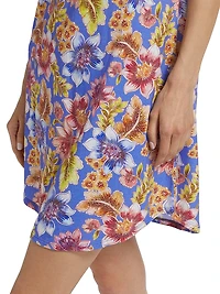 The Bridgette Floral Cap-Sleeve Dress