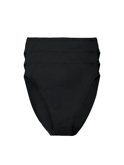Bliss Bare Cotton High Cut Brief 3-Pack