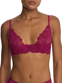 Peony Lace Plunge Unlined Underwire Bra