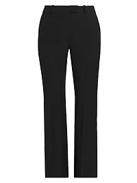 Wool Straight-Leg Trousers