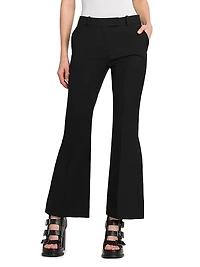 Wool Straight-Leg Trousers