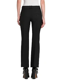 Wool Straight-Leg Trousers