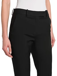 Wool Straight-Leg Trousers