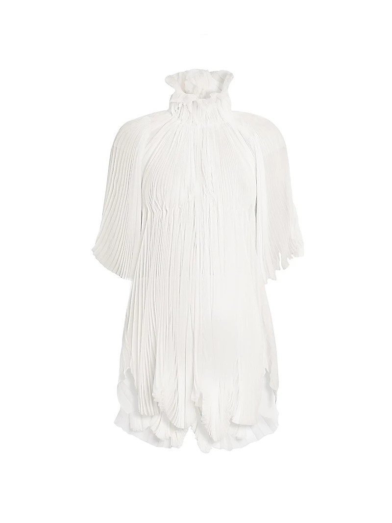 Silk High Neck Blouse